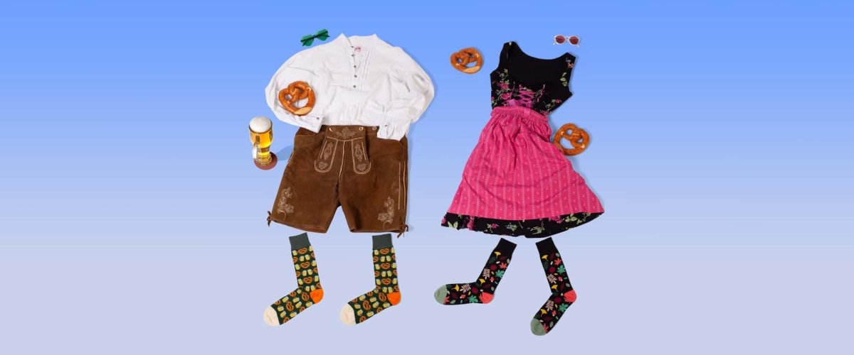 Bunte Oktoberfest Socken mit Motiv - DillySocks