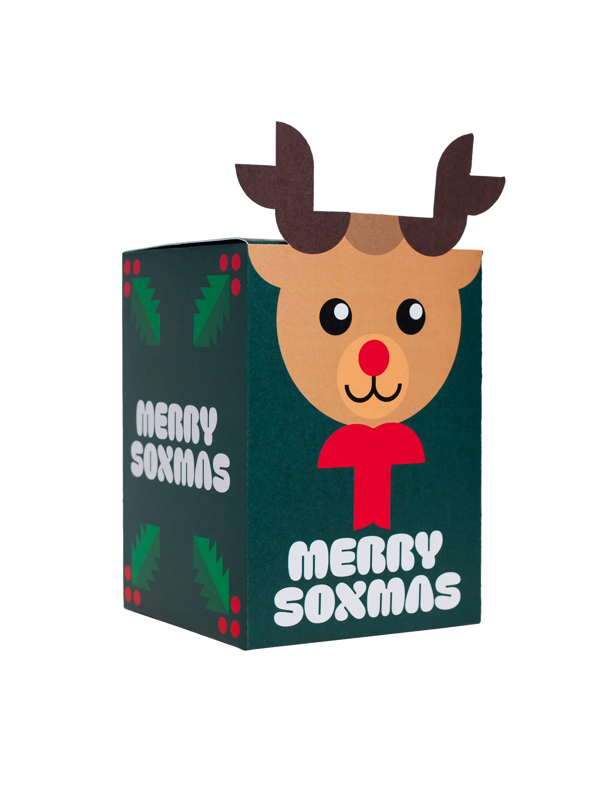 Geschenkverpackung Festive Reindeer (für 3-4 Paar, zum Selberbefüllen)