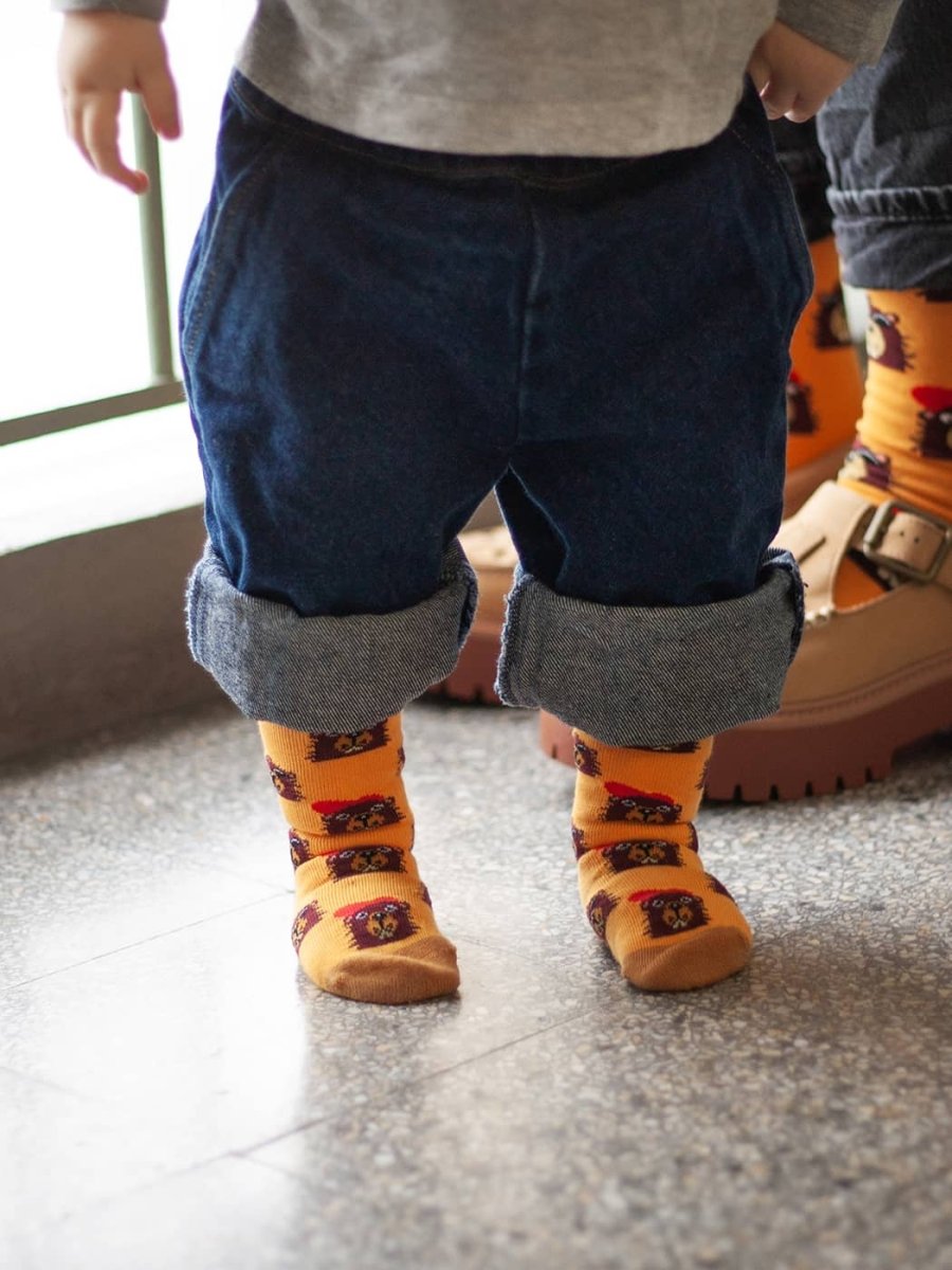 Anti - Rutsch Kindersocken Lil Bievers In The Hood Non - Slip von DillySocks