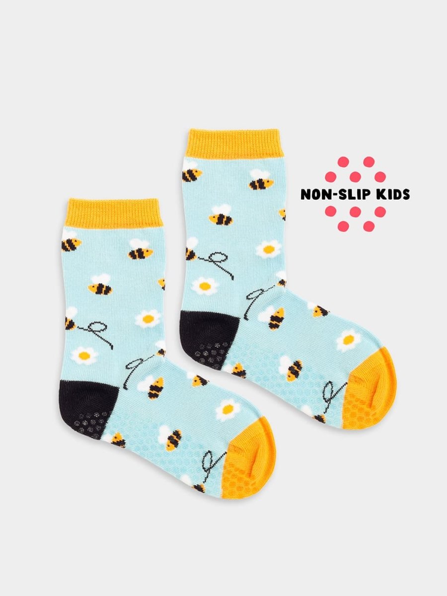Anti - Rutsch Kindersocken Lil Busy Bees Non - Slip von DillySocks