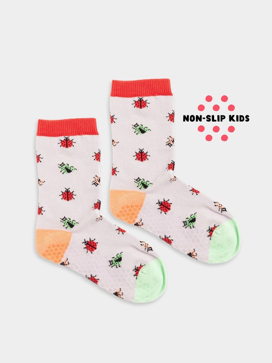 Anti - Rutsch Kindersocken Lil Buzzing Beetles Non - Slip von DillySocks