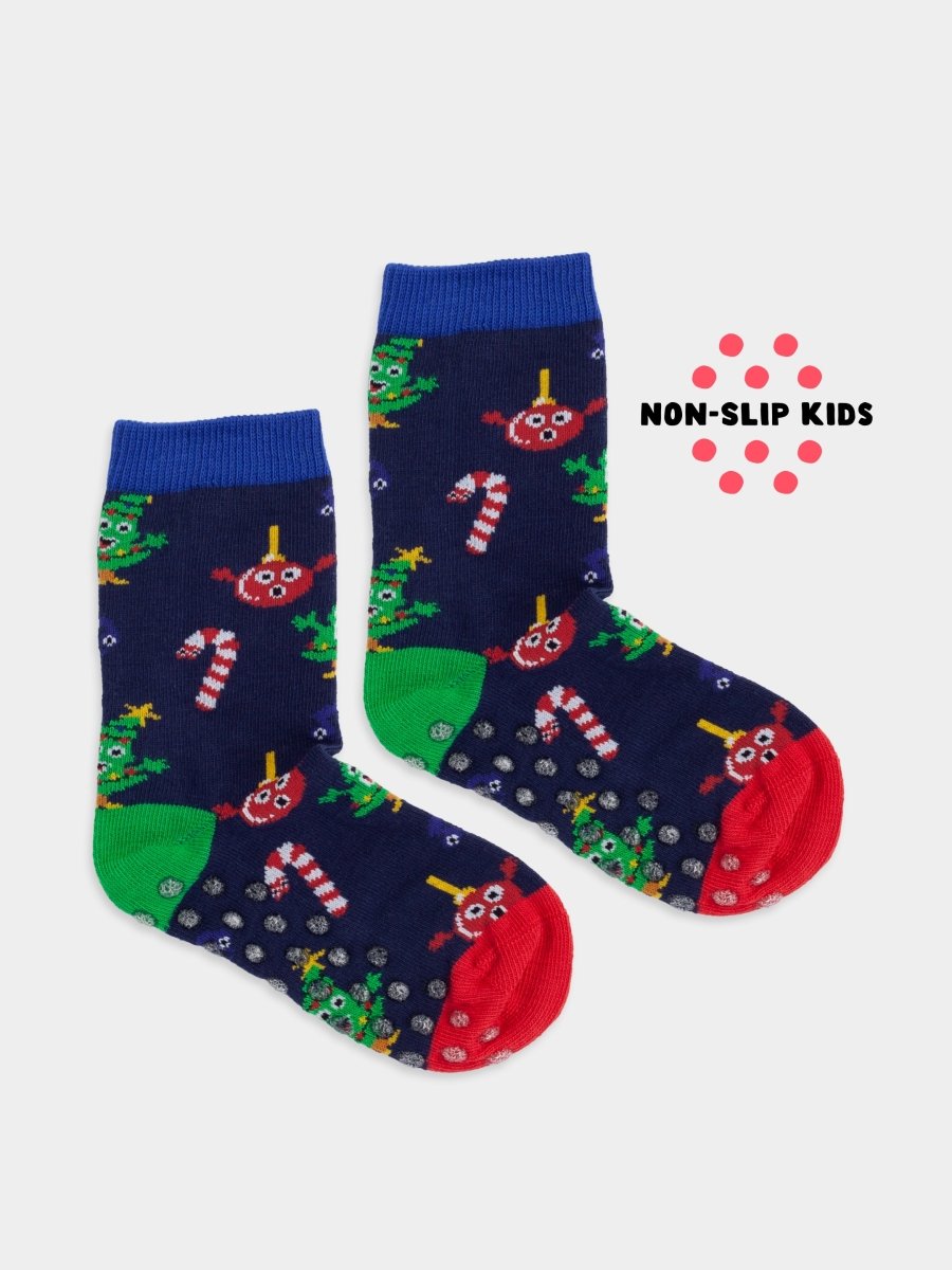 Anti - Rutsch Kindersocken Lil Christmas Choir Non - Slip von DillySocks
