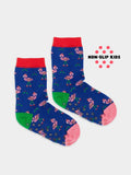 Anti - Rutsch Kindersocken Lil Flamingo Fest Non - Slip von DillySocks