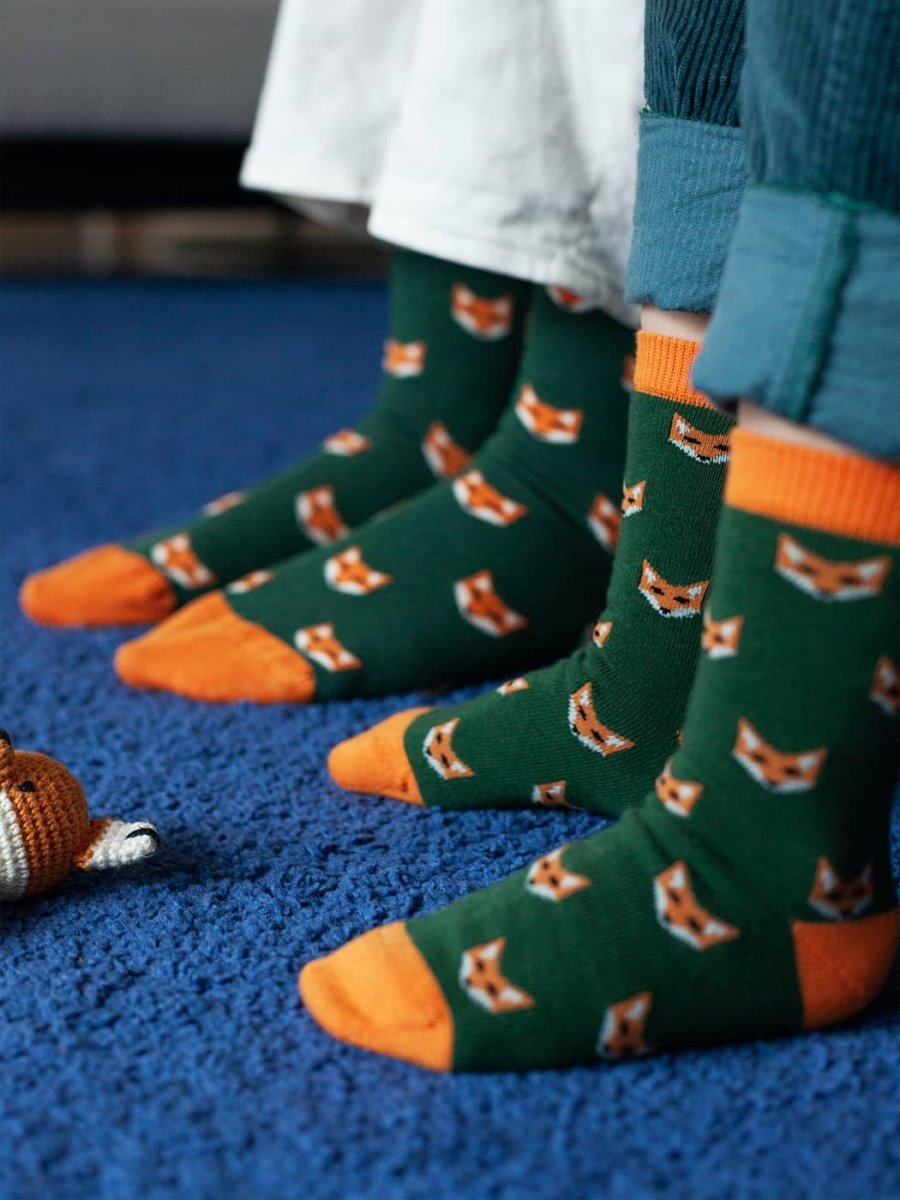 Anti - Rutsch Kindersocken Lil Fossiled Fox Non - Slip von DillySocks