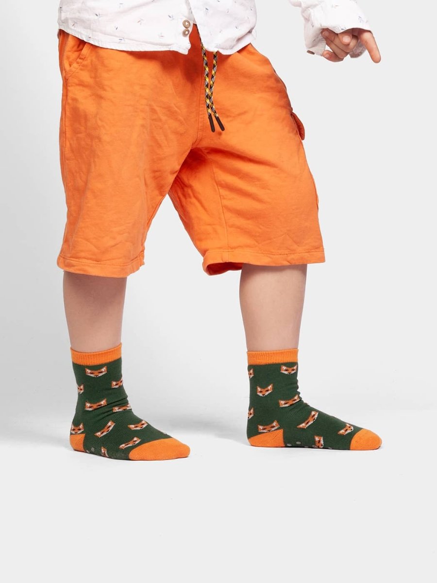 Anti - Rutsch Kindersocken Lil Fossiled Fox Non - Slip von DillySocks
