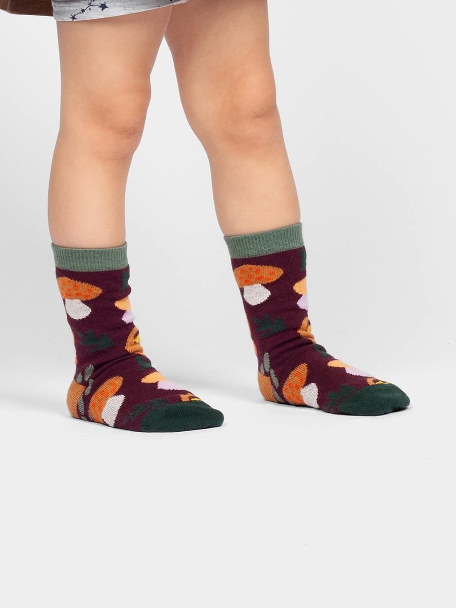 Anti - Rutsch Kindersocken Lil Mushroom Crush Non - Slip von DillySocks