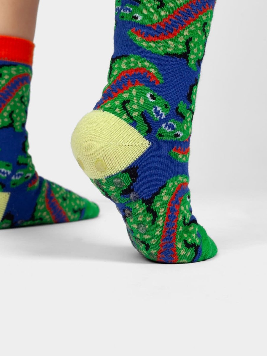 Anti - Rutsch Kindersocken Lil Ur Ex the T Rex Non - Slip von DillySocks