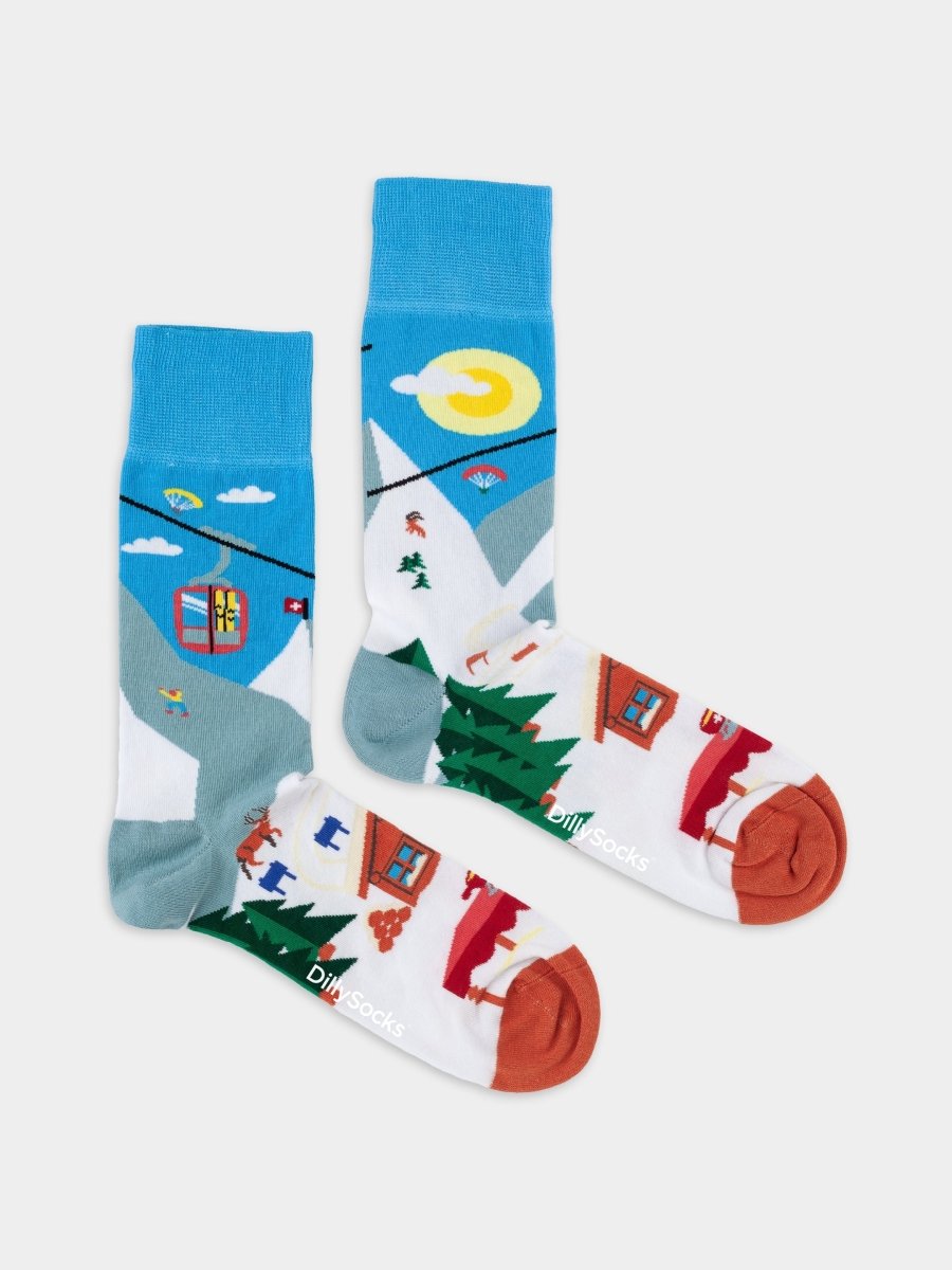 Bunte Socken Alpine Adventure von DillySocks