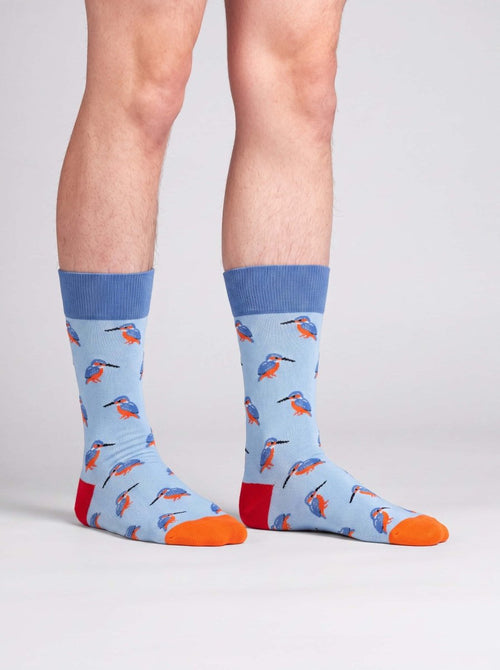 Bunte Socken Blue Kingfisher von DillySocks