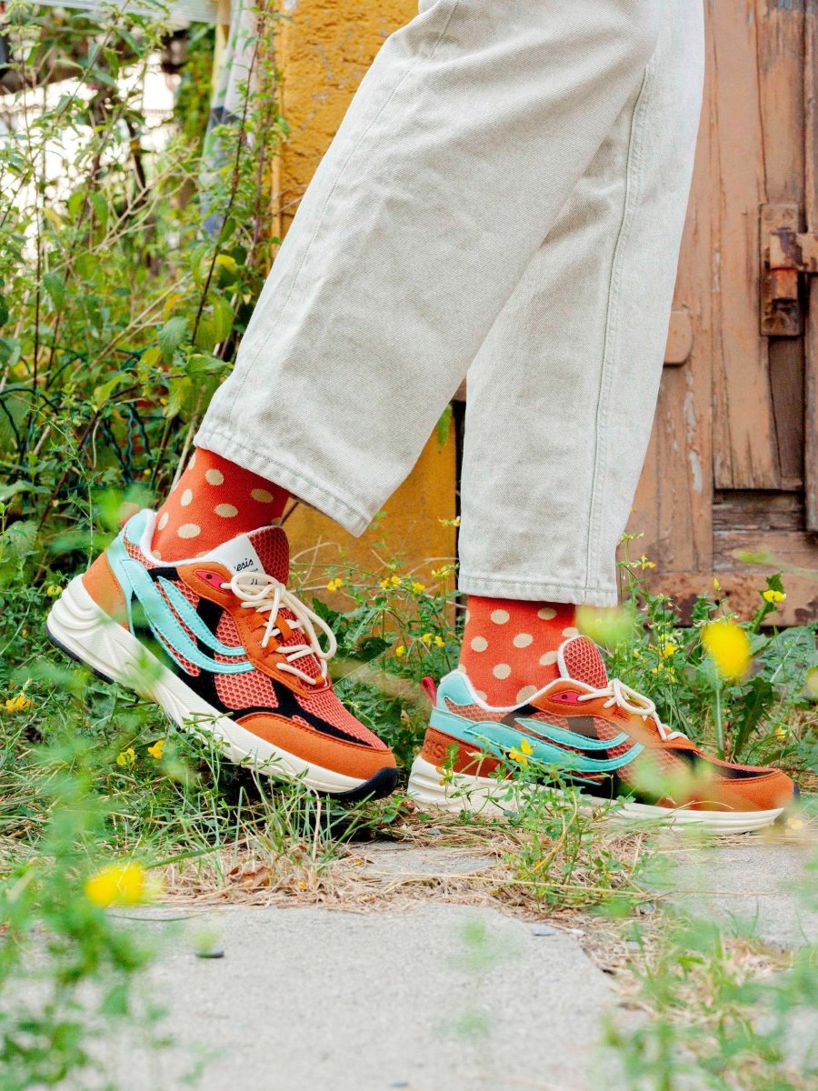 Bunte Socken Caramel Dots von DillySocks