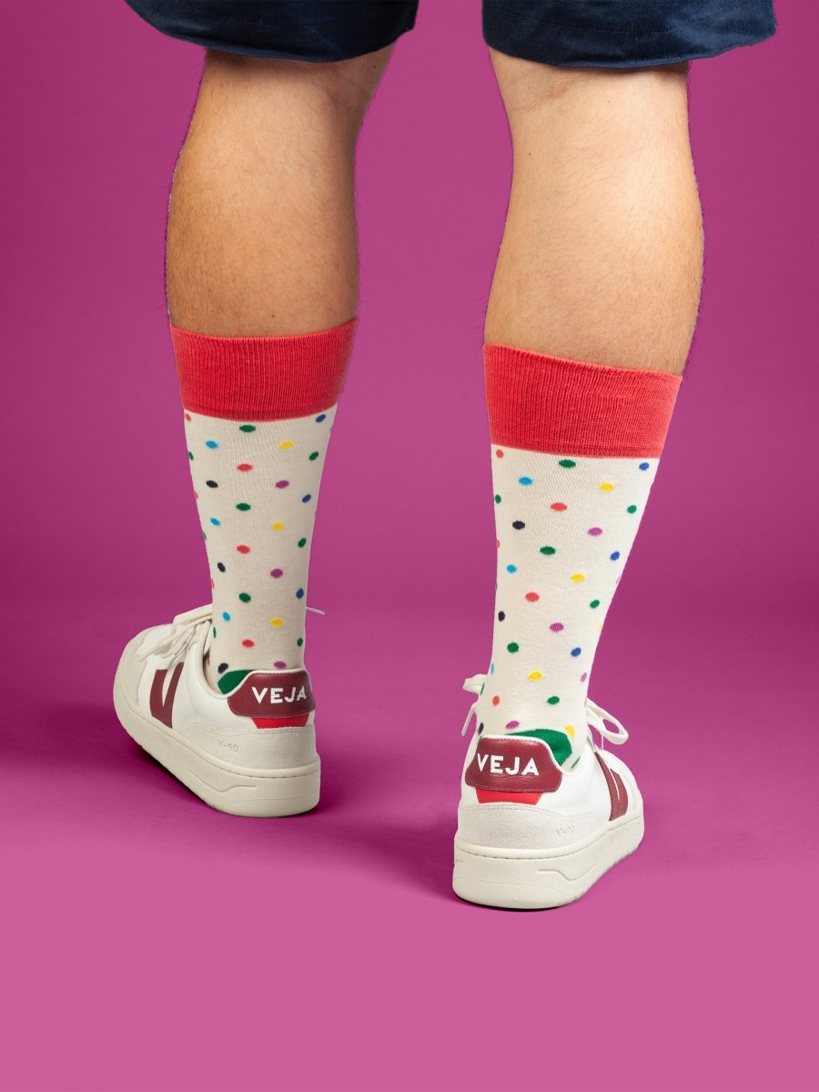 Bunte Socken Confetti Tiny Dots von DillySocks