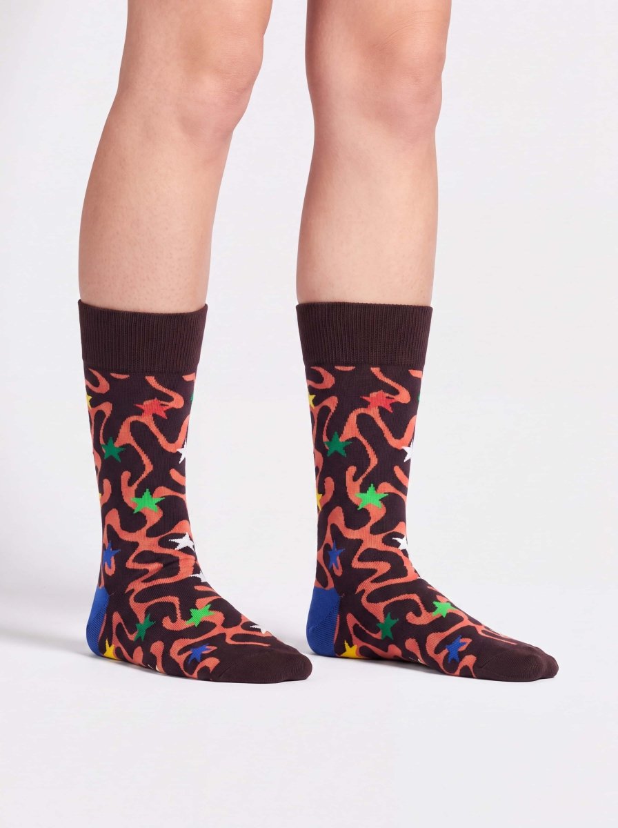 Bunte Socken Cosmic Camo von DillySocks