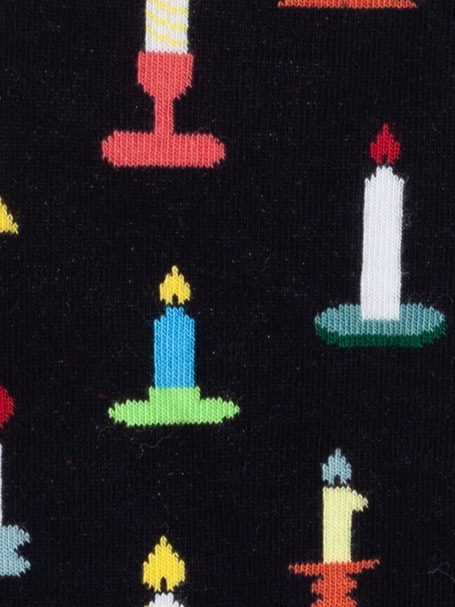 Bunte Socken Festive Candles von DillySocks