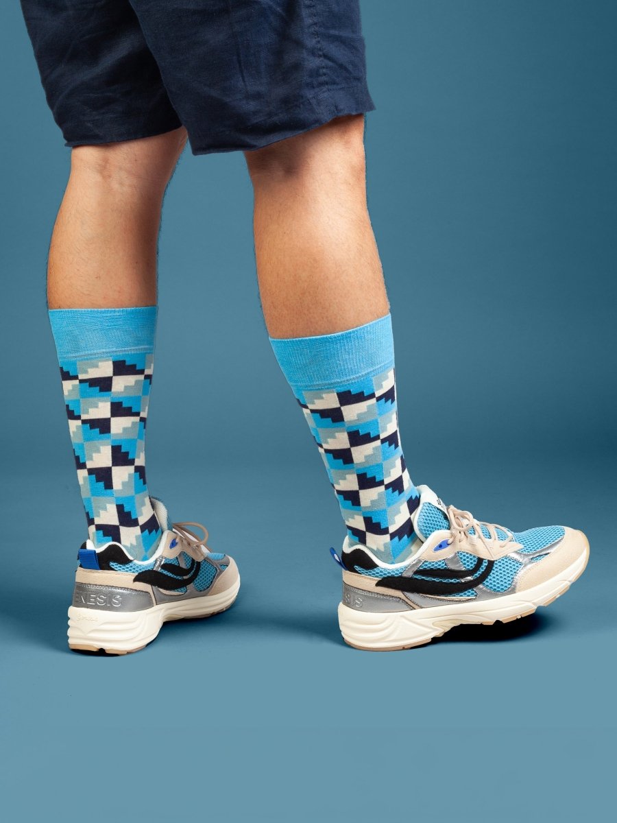 Bunte Socken Frosty Cubes von DillySocks