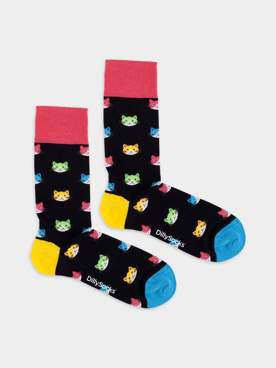 Bunte Socken Kitty Parade von DillySocks