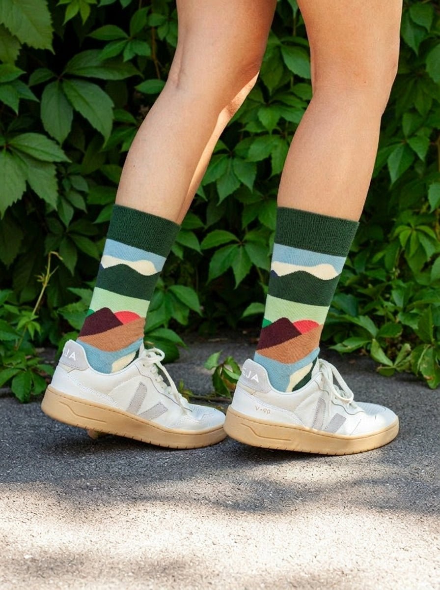Bunte Socken Mountain Peaks von DillySocks