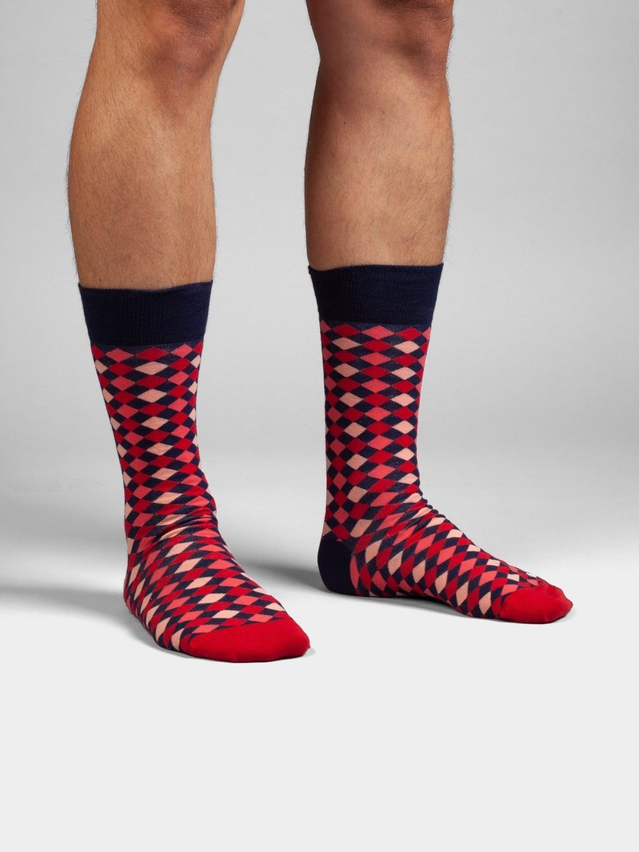 Bunte Socken Retro Checks von DillySocks