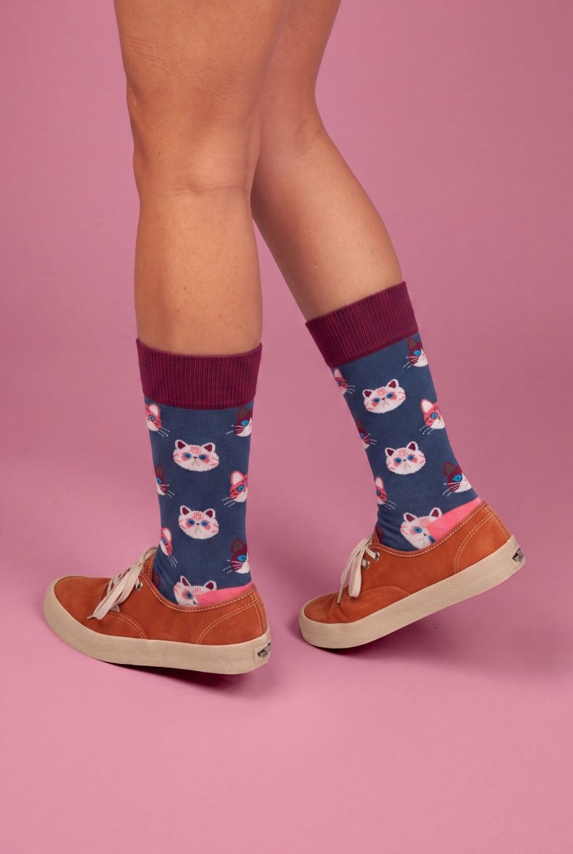 Bunte Socken Sky Kitten von DillySocks