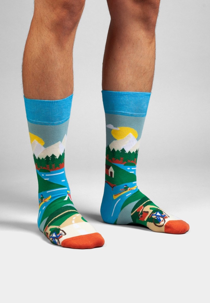 Bunte Socken Swiss Alps (3er Pack) von DillySocks