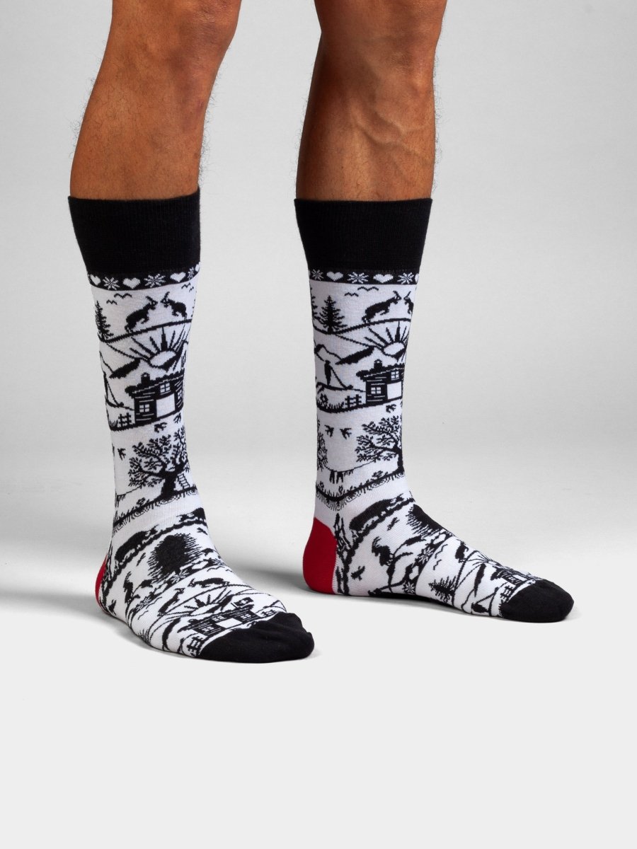 Bunte Socken Swiss Silhouette von DillySocks