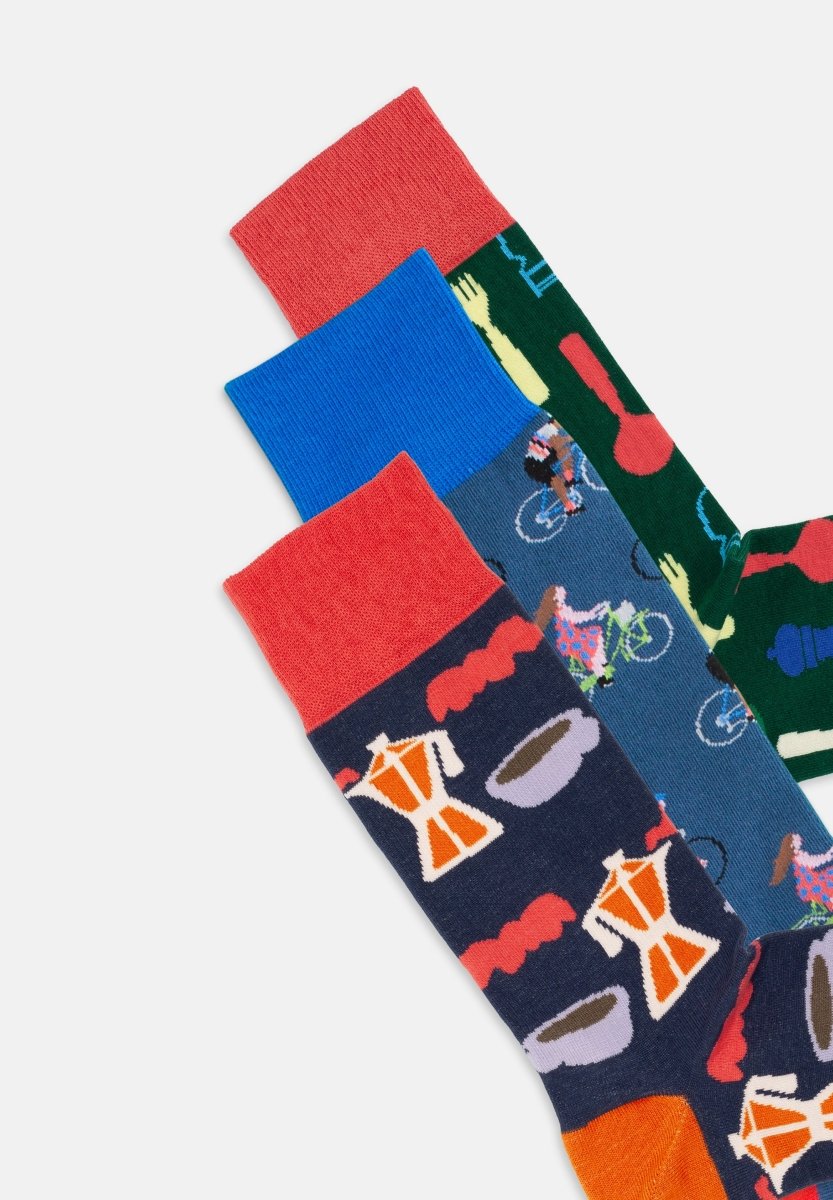 Bunte Socken Urban Essentials (3er Pack) von DillySocks