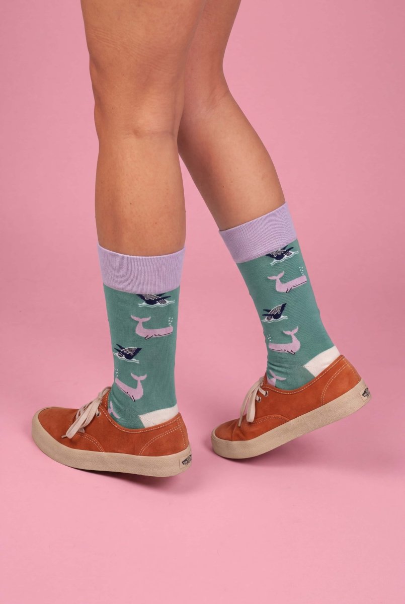 Bunte Socken Whale Party von DillySocks