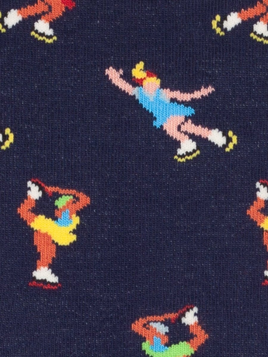 Bunte Socken Winter Skaters von DillySocks