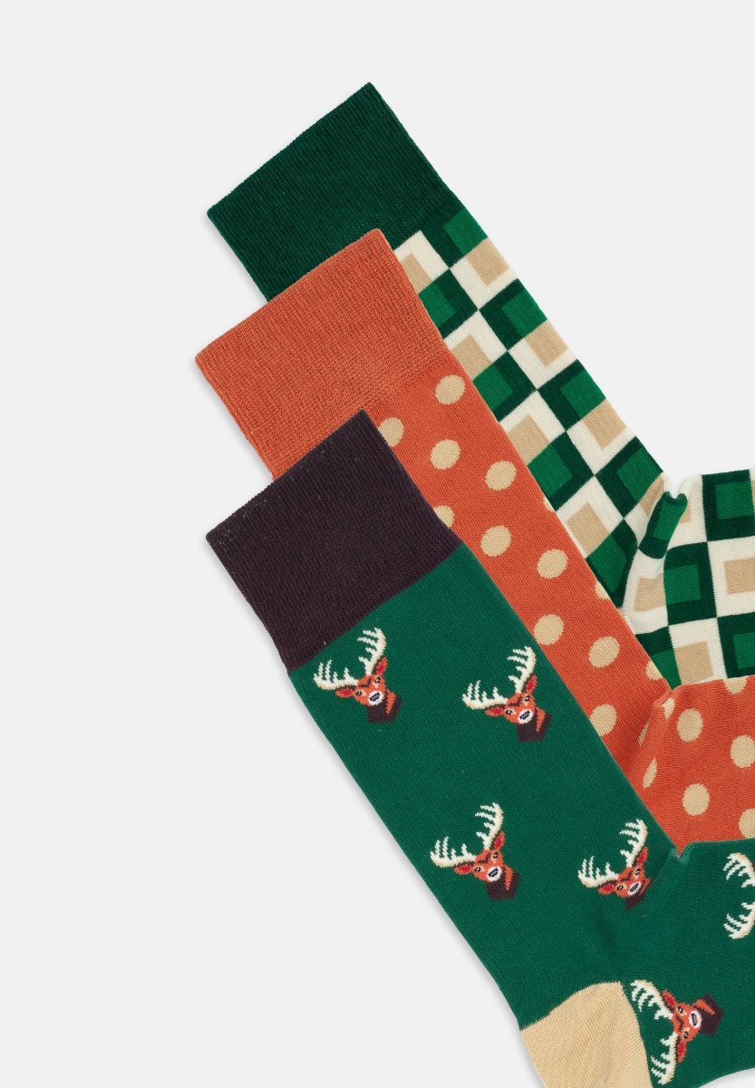 Bunte Socken Woodland Vibes (3er Pack) von DillySocks