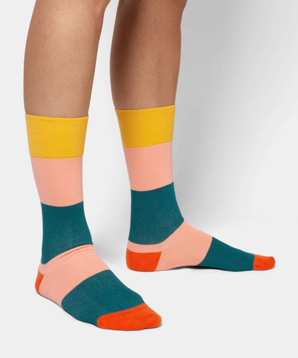 Damensocken Colorblock Statement von DillySocks