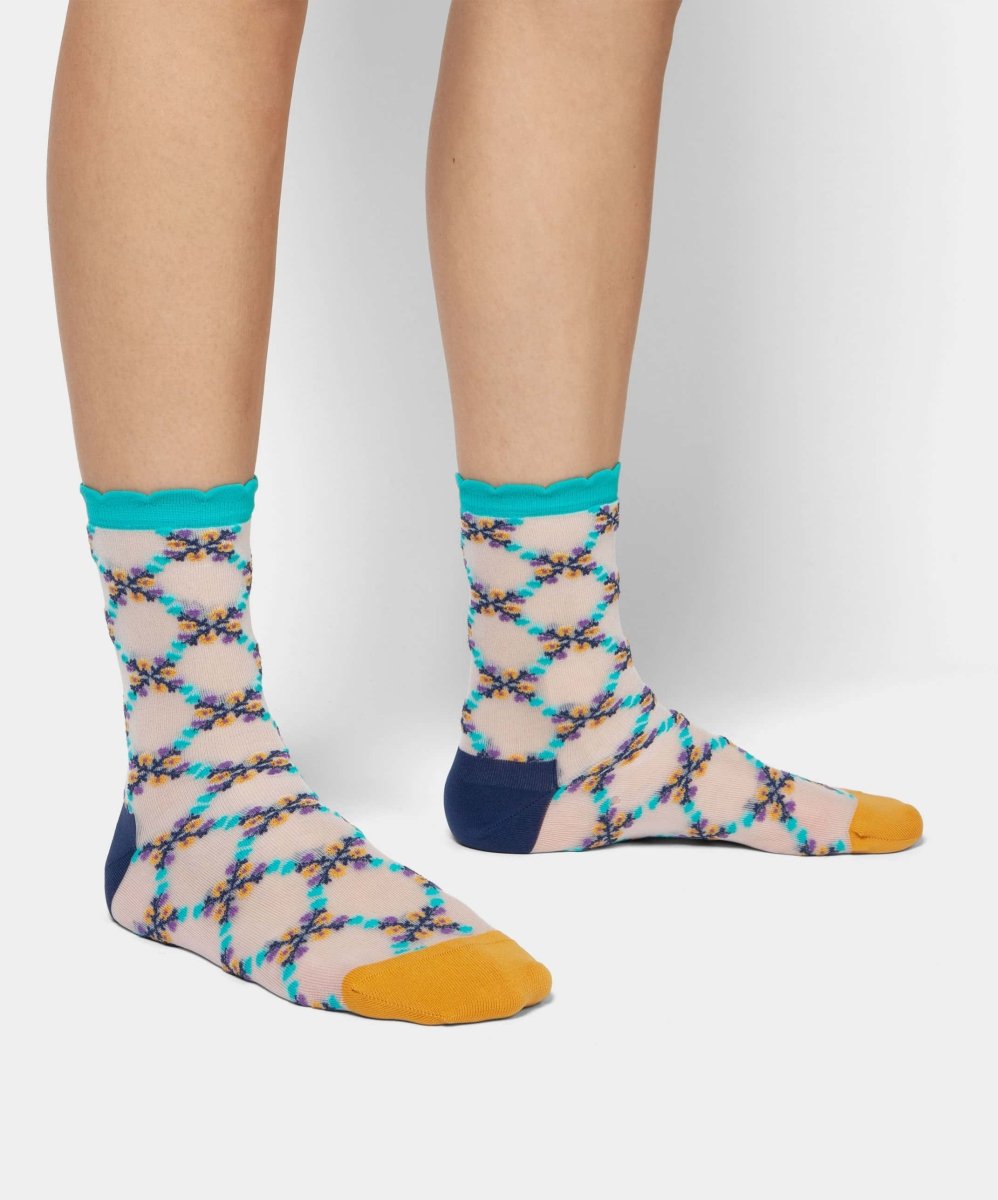 Damensocken Flower Honeycombs von DillySocks