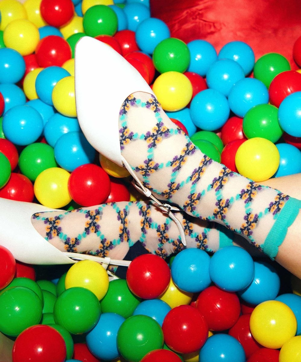 Damensocken Flower Honeycombs von DillySocks