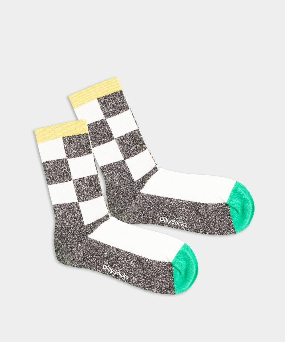 Damensocken Glitzy Classic Chess von DillySocks