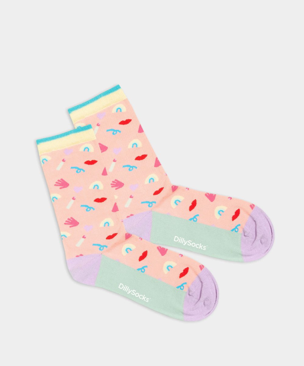 Damensocken Rainbow Pantomime von DillySocks