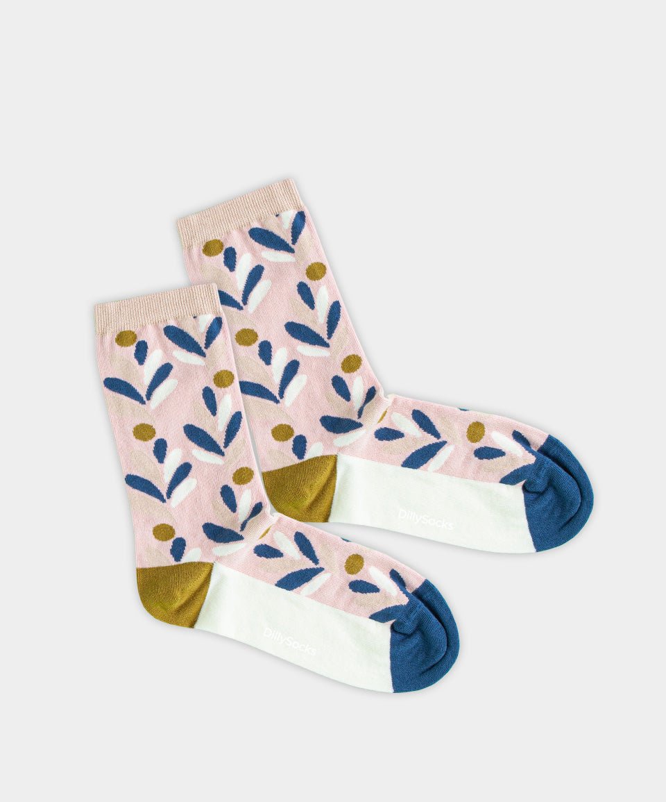 Damensocken Rosa Bouquet von DillySocks