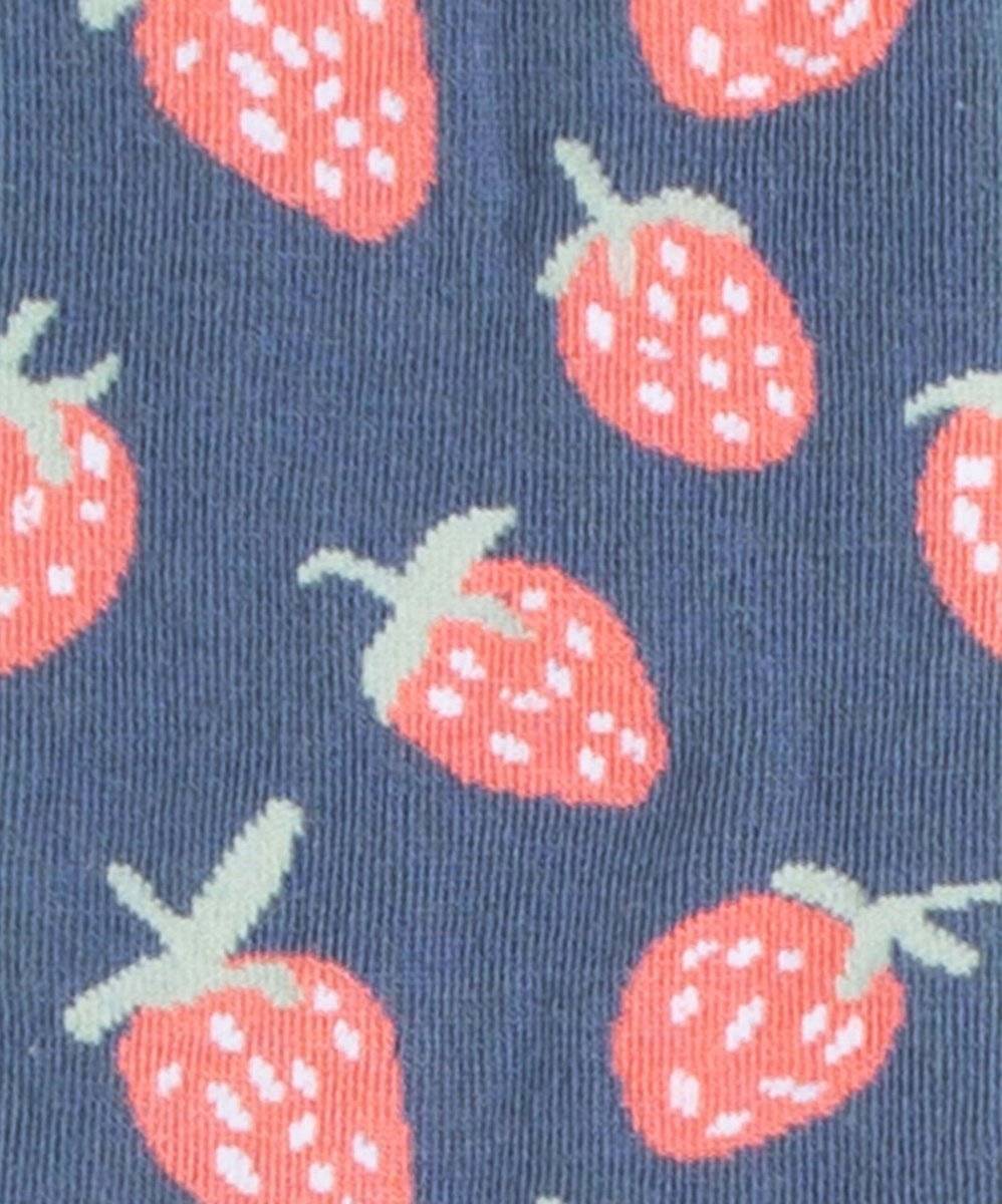 Meer aus roten Erdbeersocken mit Mustern und Textur
