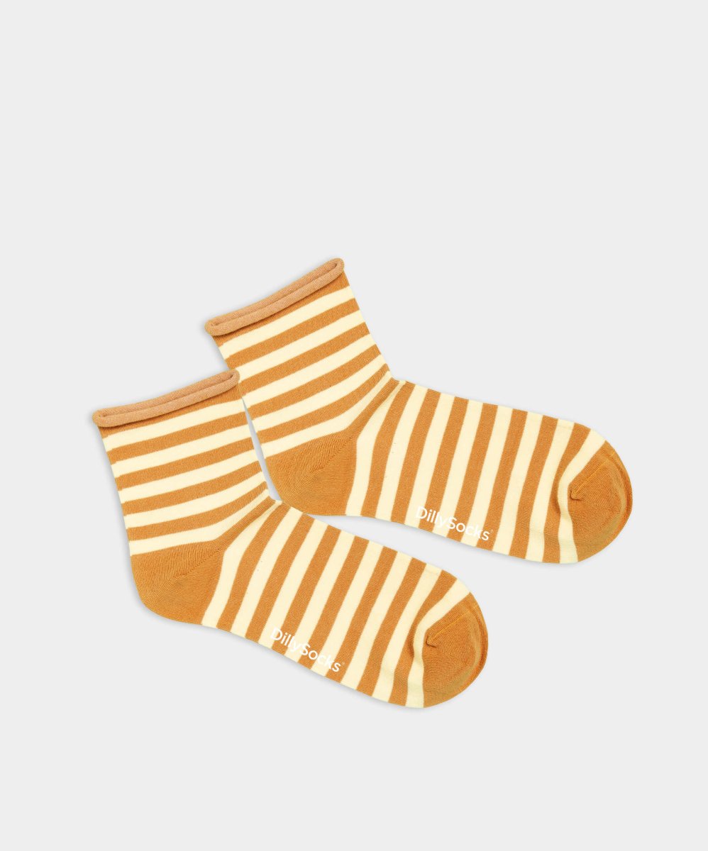 Damensocken Stripy Earth Tones von DillySocks