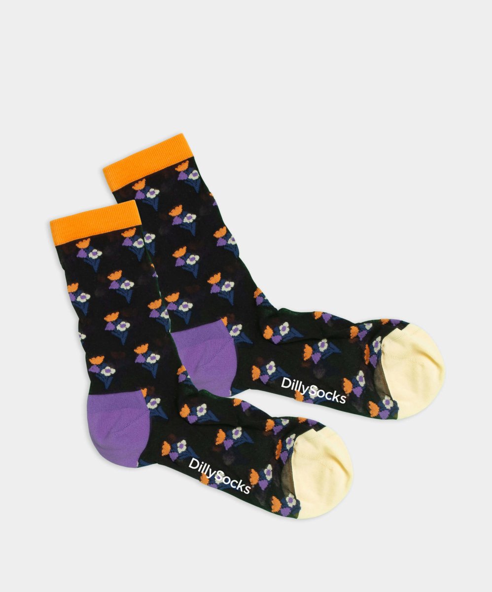 Damensocken Tiny Flower Bouquet von DillySocks