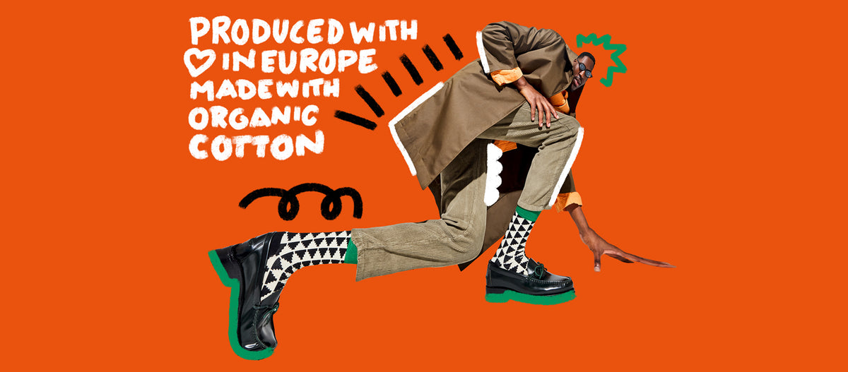 Produced with love in Europe, made with organic cotton – Model mit DillySocks