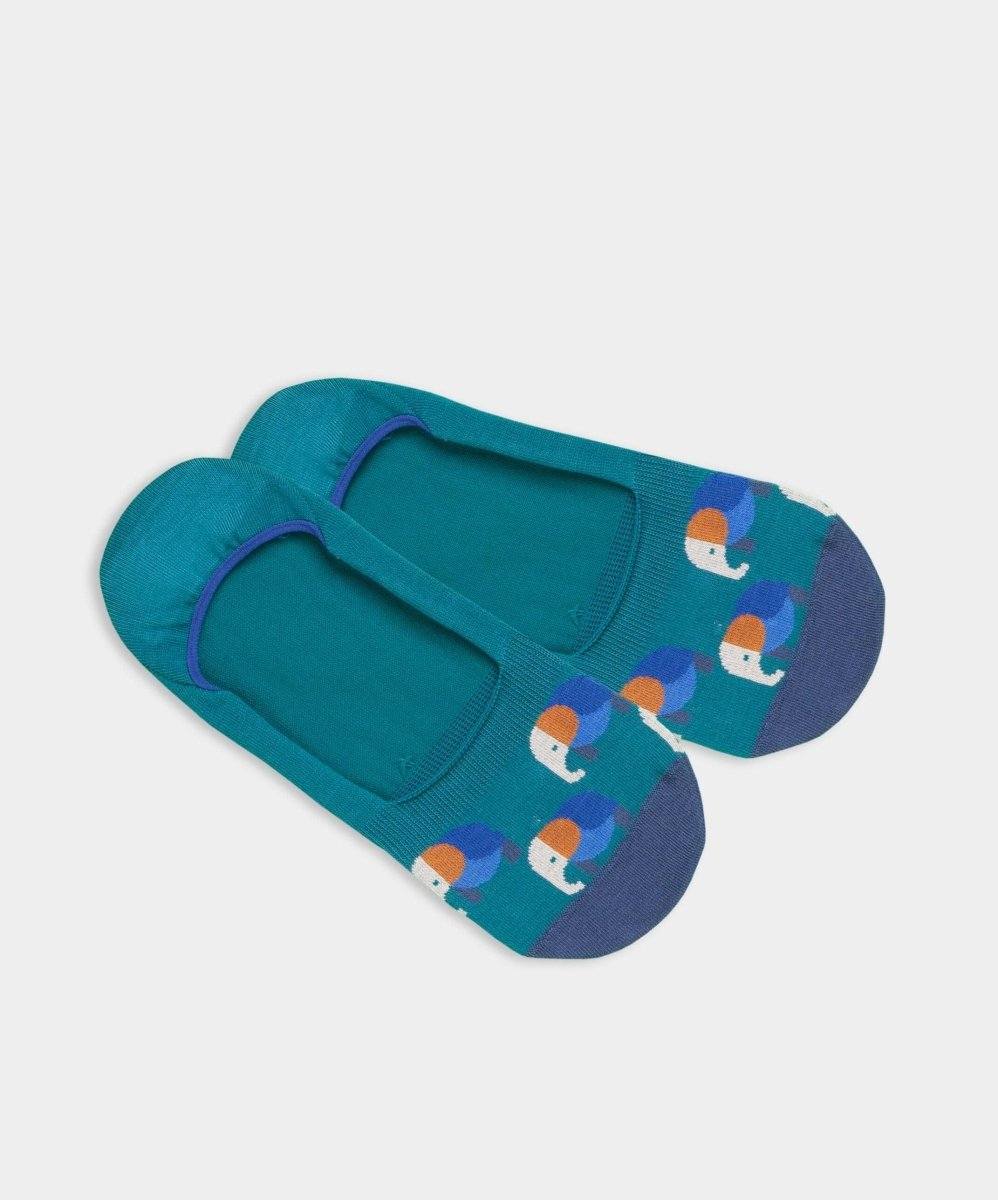Versteckter erhöhter Elefant auf Sockendesign