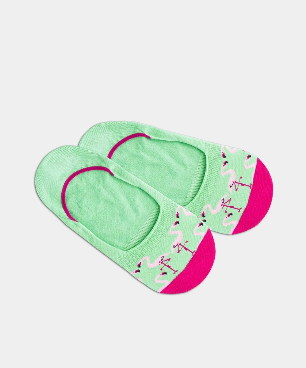 Füsslinge Hidden Flamingo Lawn von DillySocks