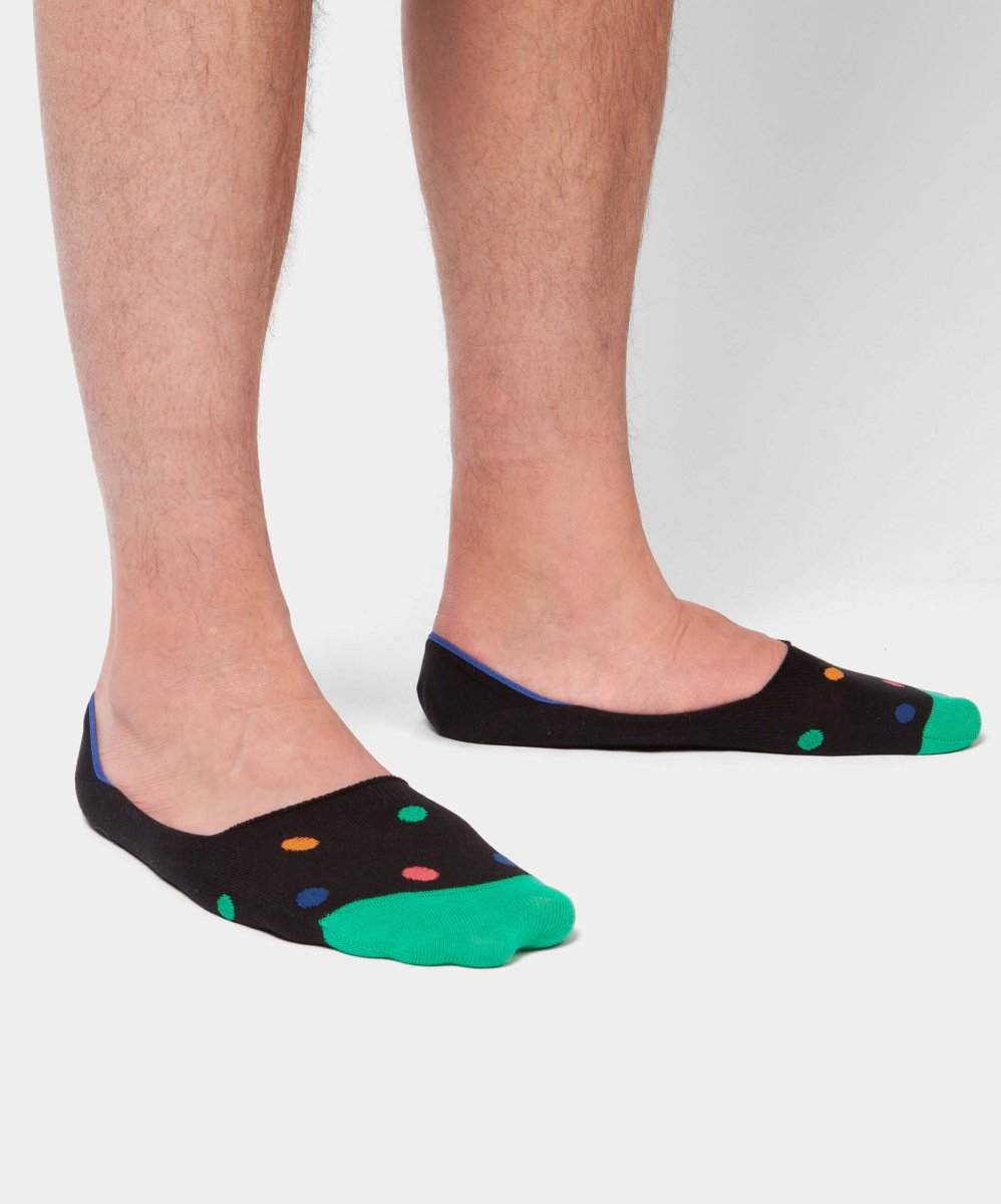 Bunte Socken mit versteckten Neon-Punkten für Discofieber