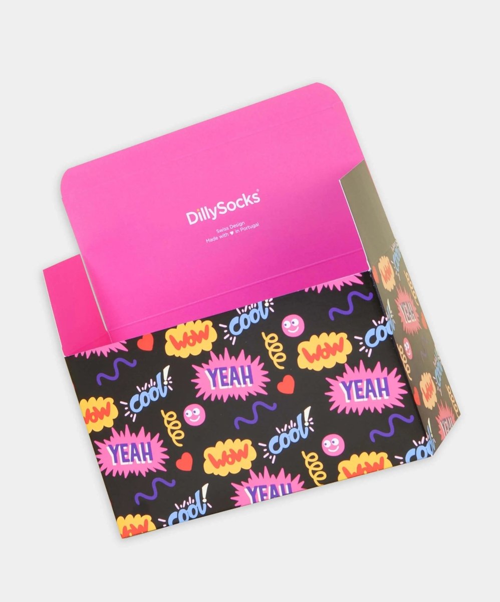 Geschenkverpackung Geschenkverpackung gross Yeah Cool (6 - 7 Paare) von DillySocks