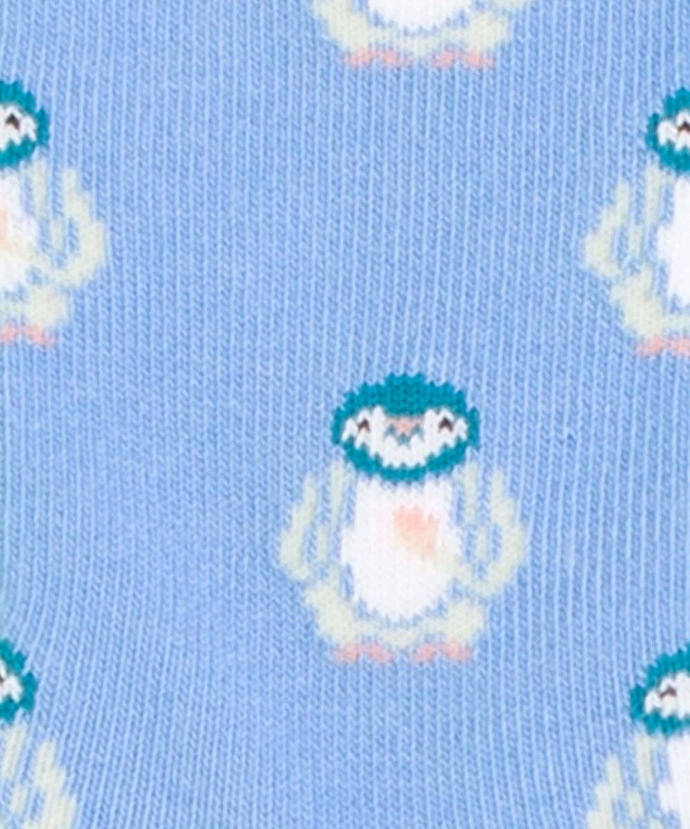 Lil Ice Ice Pingu rutschender Pinguin auf Eis in Socken-Design
