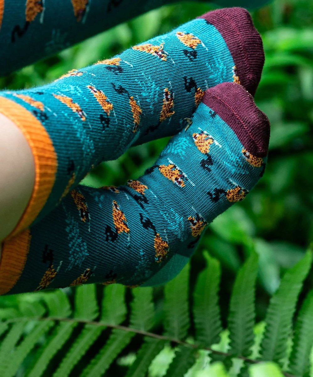 Kindersocken Lil Red Ruffed Lemur von DillySocks