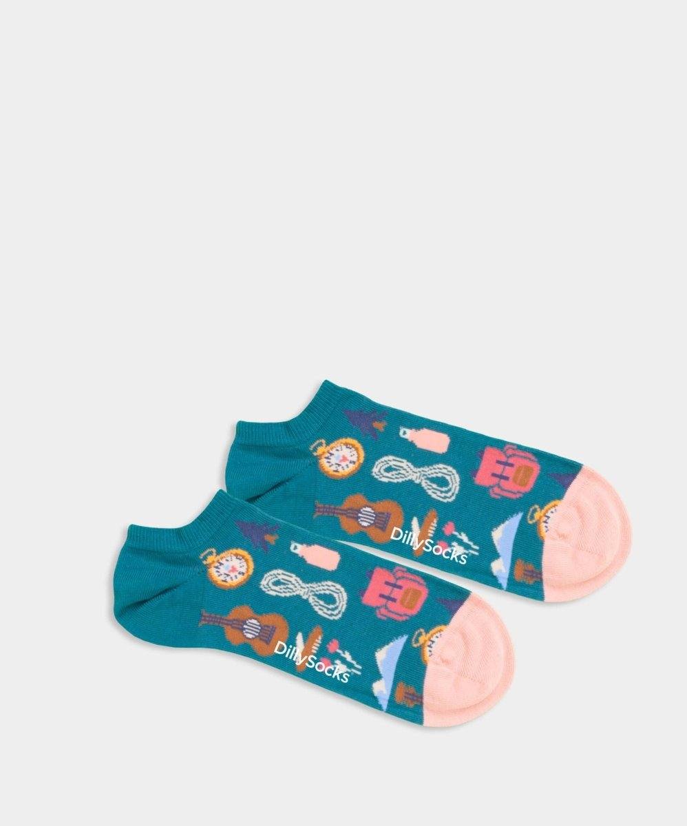 Abenteuerliche bunte Socken für lustige Reisen und Fernweh