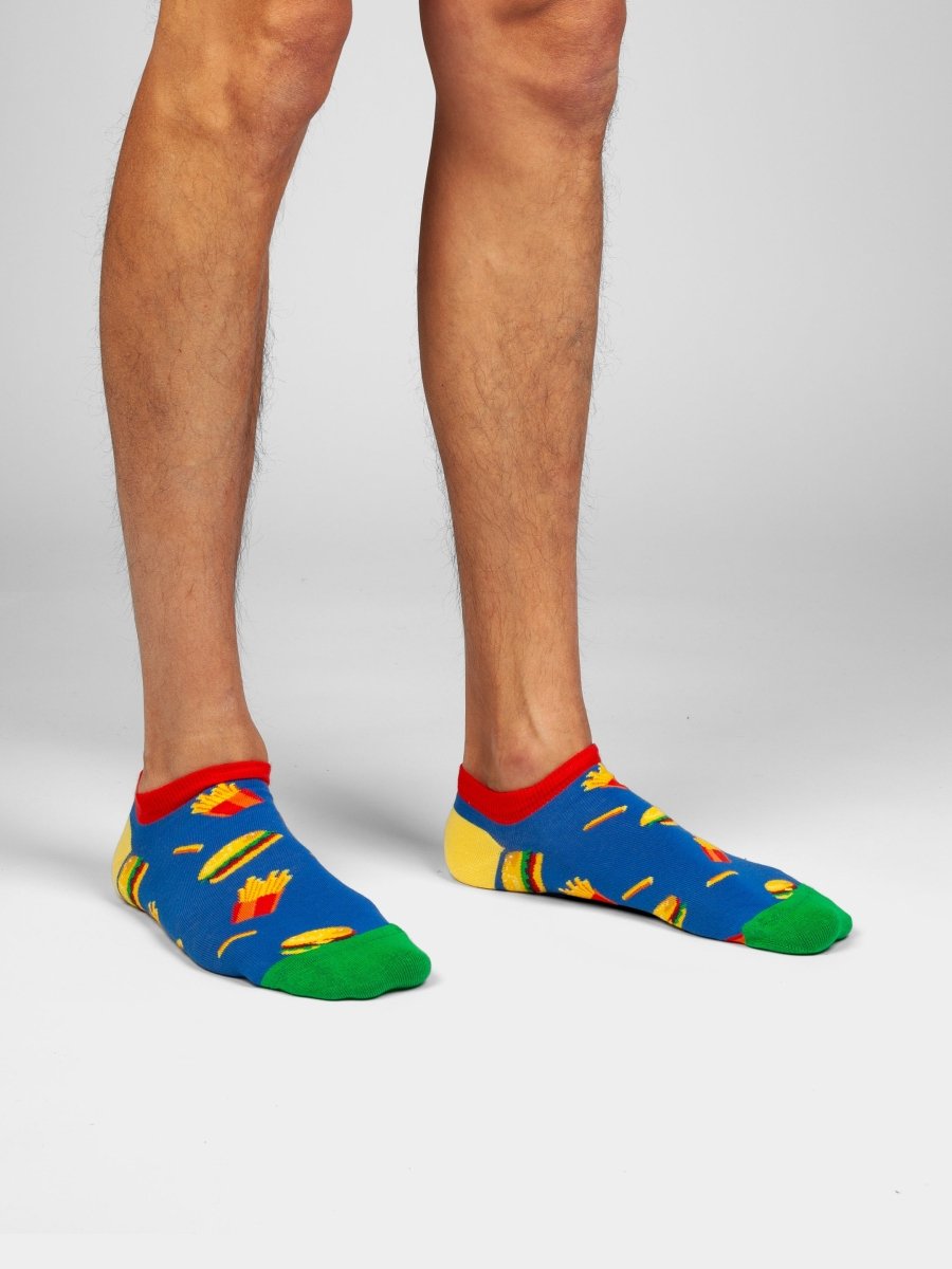 Sneakersocken Short Burger n' Fries von DillySocks