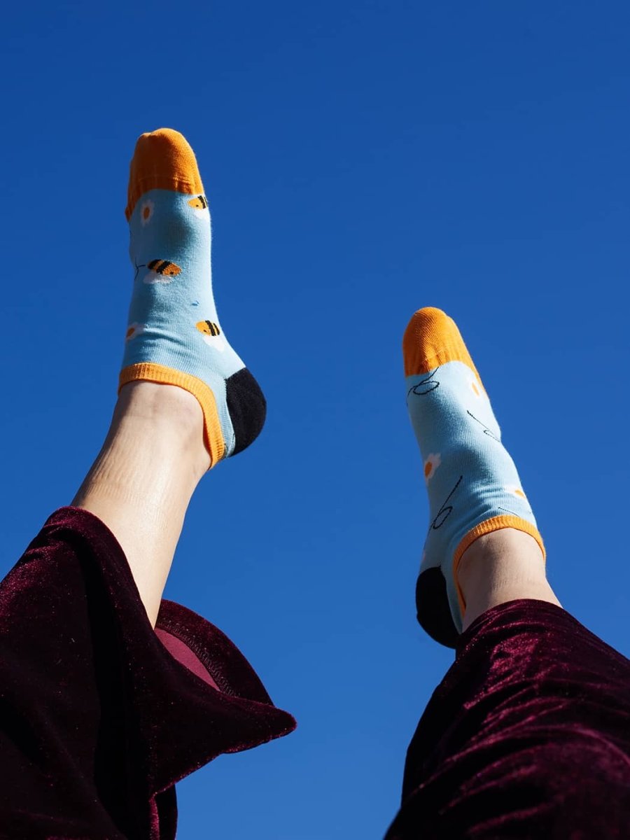 Sneakersocken Short Busy Bees von DillySocks