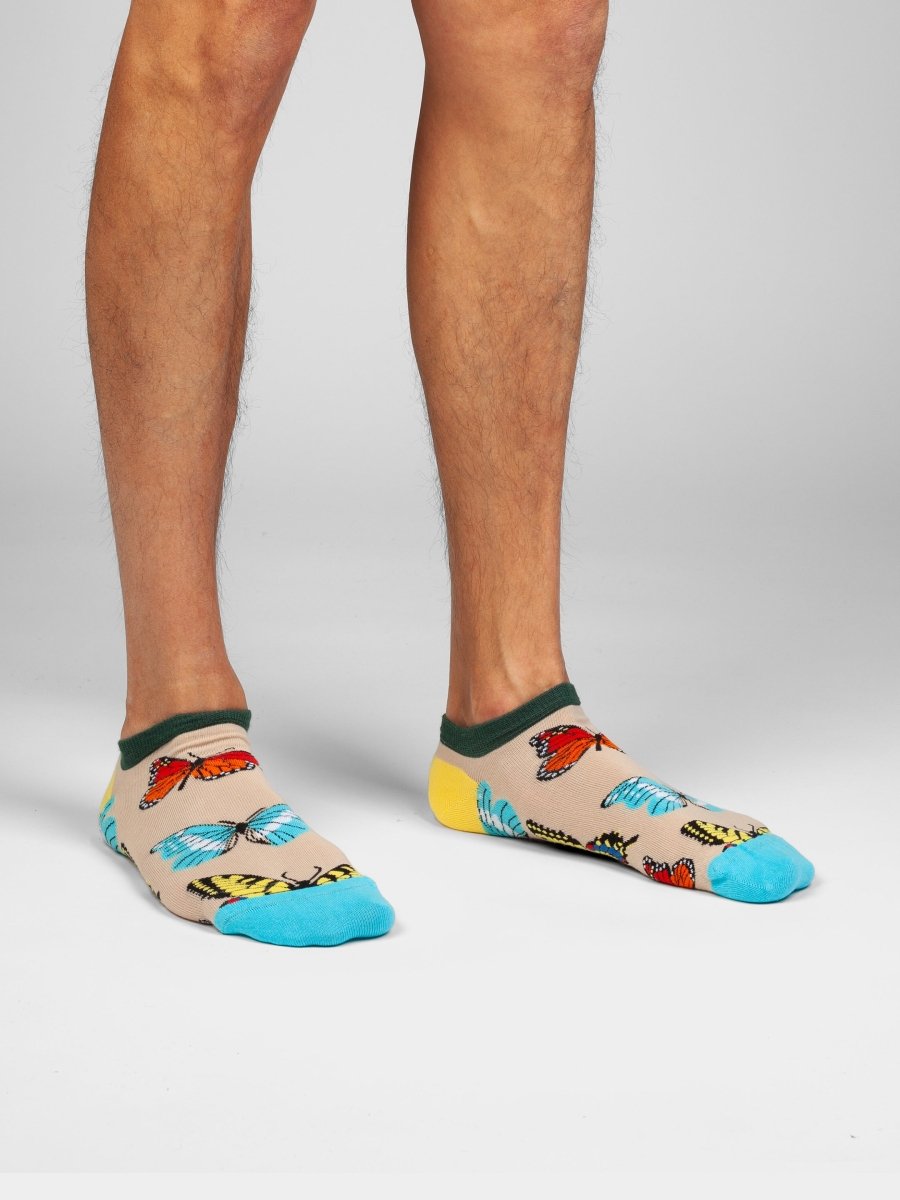 Sneakersocken Short Butterfly Bloom von DillySocks