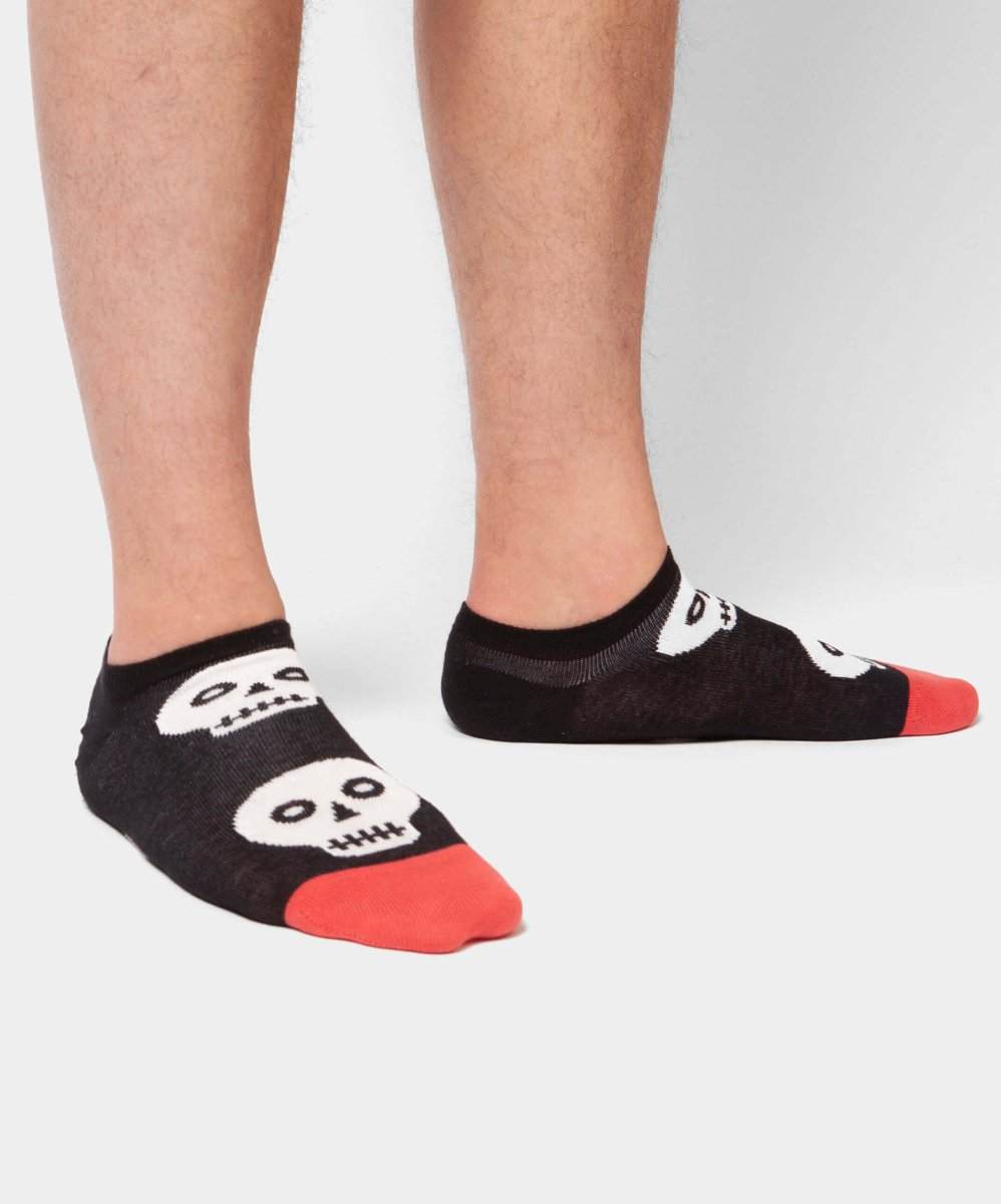 Bunte Short Dia De Los Muertos Socken mit mexikanischem Totenkopf-Design