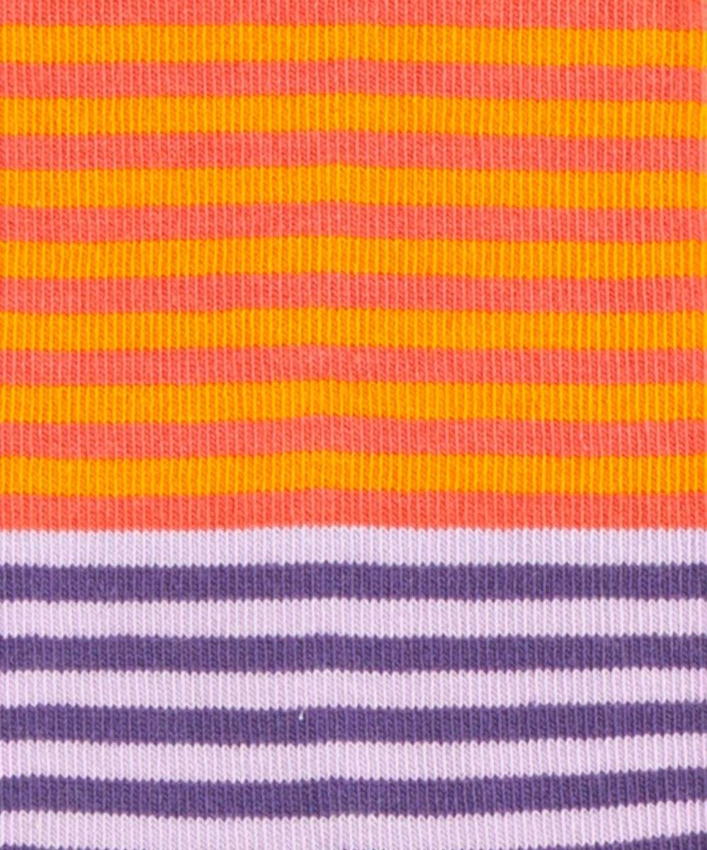 Bunte Short Four Ward Socken mit farbenfrohen Streifen